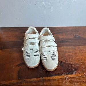 Steve Madden White and Tan Women's Sneakers